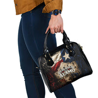 Remember The Alamo Texas Flag Shoulder Handbag Distressed Historical Texan Pride
