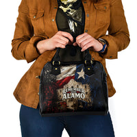 Remember The Alamo Texas Flag Shoulder Handbag Distressed Historical Texan Pride