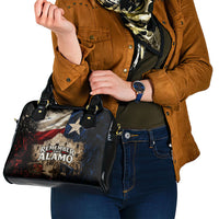 Remember The Alamo Texas Flag Shoulder Handbag Distressed Historical Texan Pride