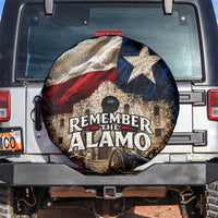 Remember The Alamo Texas Flag Spare Tire Cover Distressed Historical Texan Pride