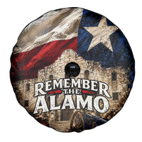 Remember The Alamo Texas Flag Spare Tire Cover Distressed Historical Texan Pride