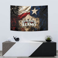 Remember The Alamo Texas Flag Tapestry Distressed Historical Texan Pride