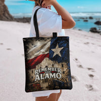Remember The Alamo Texas Flag Tote Bag Distressed Historical Texan Pride