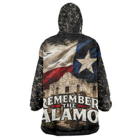 Remember The Alamo Texas Flag Wearable Blanket Hoodie Distressed Historical Texan Pride