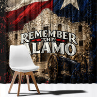 Remember The Alamo Texas Flag Window Curtain Distressed Historical Texan Pride