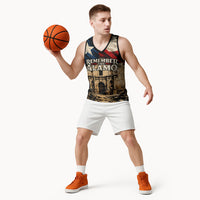 Remember The Alamo Texas Basketball Jersey Texan Pride Historical Heritage