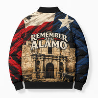 Remember The Alamo Texas Bomber Puffer Jacket Texan Pride Historical Heritage