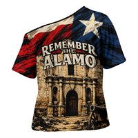 Remember The Alamo Texas Cross Shoulder Shirt Texan Pride Historical Heritage