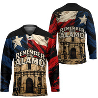 Remember The Alamo Texas Hockey Jersey Texan Pride Historical Heritage