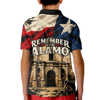Remember The Alamo Texas Kid Polo Shirt Texan Pride Historical Heritage