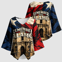 Remember The Alamo Texas Kimono Sleeve Blouse Texan Pride Historical Heritage