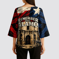 Remember The Alamo Texas Kimono Sleeve Blouse Texan Pride Historical Heritage