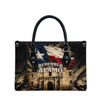 Remember The Alamo Texas Leather Bag Texan Pride Historical Heritage