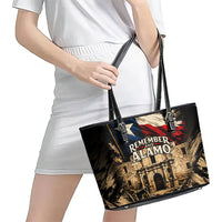 Remember The Alamo Texas Leather Tote Bag Texan Pride Historical Heritage