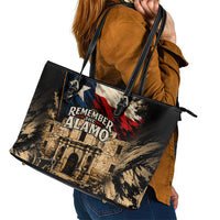 Remember The Alamo Texas Leather Tote Bag Texan Pride Historical Heritage