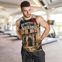 Remember The Alamo Texas Men Tank Top Texan Pride Historical Heritage