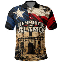 Remember The Alamo Texas Polo Shirt Texan Pride Historical Heritage