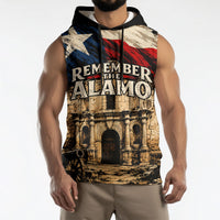 Remember The Alamo Texas Sleeveless Hoodie Texan Pride Historical Heritage