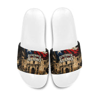Remember The Alamo Texas Slide Sandals Texan Pride Historical Heritage