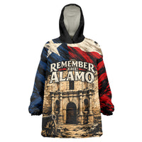 Remember The Alamo Texas Wearable Blanket Hoodie Texan Pride Historical Heritage