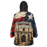 Remember The Alamo Texas Wearable Blanket Hoodie Texan Pride Historical Heritage