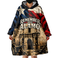 Remember The Alamo Texas Wearable Blanket Hoodie Texan Pride Historical Heritage