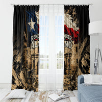 Remember The Alamo Texas Window Curtain Texan Pride Historical Heritage