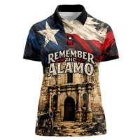Remember The Alamo Texas Women Polo Shirt Texan Pride Historical Heritage