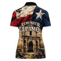 Remember The Alamo Texas Women Polo Shirt Texan Pride Historical Heritage