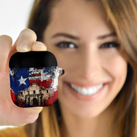Texas Remember The Alamo AirPods Case Distressed Splatter Paint Texan Pride