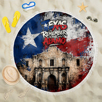 Texas Remember The Alamo Beach Blanket Distressed Splatter Paint Texan Pride
