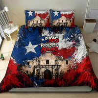 Texas Remember The Alamo Bedding Set Distressed Splatter Paint Texan Pride