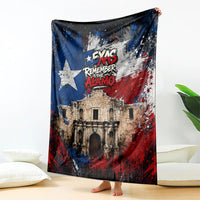Texas Remember The Alamo Blanket Distressed Splatter Paint Texan Pride