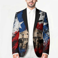 Texas Remember The Alamo Blazer Distressed Splatter Paint Texan Pride