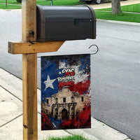 Texas Remember The Alamo Garden Flag Distressed Splatter Paint Texan Pride