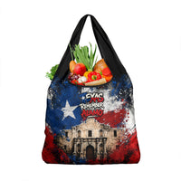 Texas Remember The Alamo Grocery Bag Distressed Splatter Paint Texan Pride
