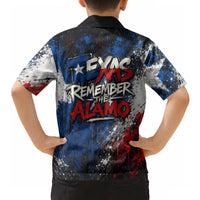 Texas Remember The Alamo Hawaiian Shirt Distressed Splatter Paint Texan Pride