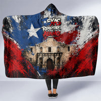 Texas Remember The Alamo Hooded Blanket Distressed Splatter Paint Texan Pride
