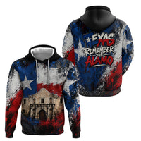 Texas Remember The Alamo Hoodie Distressed Splatter Paint Texan Pride