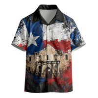 Texas Remember The Alamo Kid Hawaiian Shirt Distressed Splatter Paint Texan Pride