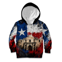 Texas Remember The Alamo Kid Hoodie Distressed Splatter Paint Texan Pride