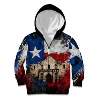 Texas Remember The Alamo Kid Hoodie Distressed Splatter Paint Texan Pride