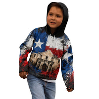 Texas Remember The Alamo Kid Hoodie Distressed Splatter Paint Texan Pride