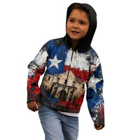 Texas Remember The Alamo Kid Hoodie Distressed Splatter Paint Texan Pride