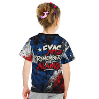 Texas Remember The Alamo Kid T Shirt Distressed Splatter Paint Texan Pride