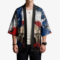 Texas Remember The Alamo Kimono Distressed Splatter Paint Texan Pride