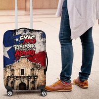 Texas Remember The Alamo Luggage Cover Distressed Splatter Paint Texan Pride