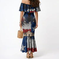 Texas Remember The Alamo Mermaid Dress Distressed Splatter Paint Texan Pride