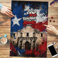 Texas Remember The Alamo Puzzle Distressed Splatter Paint Texan Pride