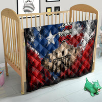 Texas Remember The Alamo Quilt Distressed Splatter Paint Texan Pride